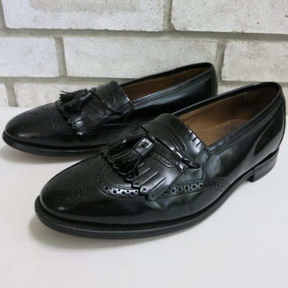 Johnston & Murphy Kiltie Tassel Brogue Leather Dress Loafers Men\'s Shoes 11 D/B main image 4